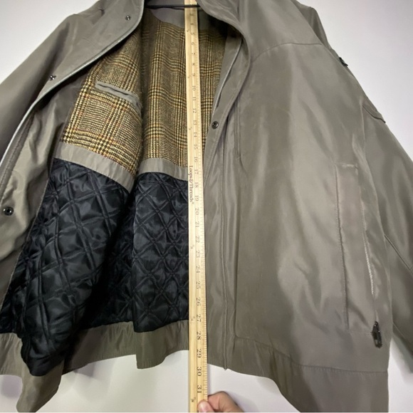 Michael Kors Jacket Coat Green brown Water Resistant Bomber Mens Size XL - Picture 7 of 11
